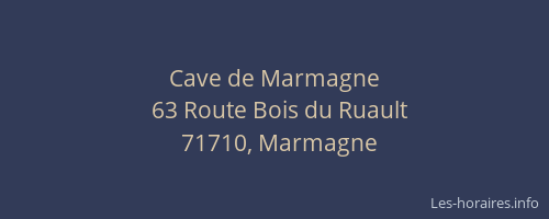 Cave de Marmagne