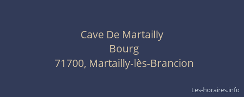 Cave De Martailly
