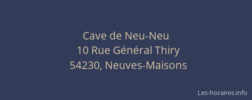 Cave de Neu-Neu