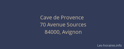 Cave de Provence