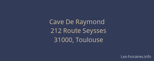 Cave De Raymond