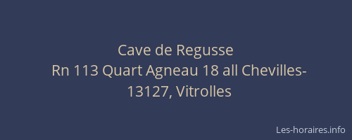 Cave de Regusse