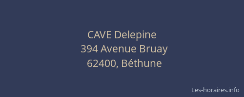 CAVE Delepine