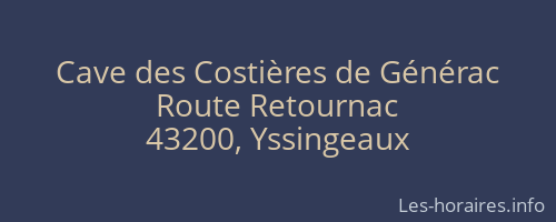 Cave des Costières de Générac