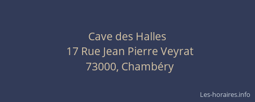 Cave des Halles