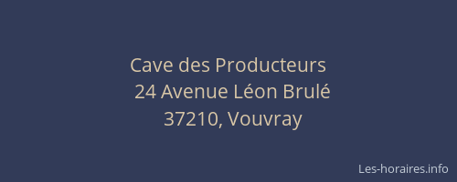 Cave des Producteurs