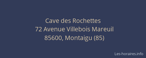 Cave des Rochettes