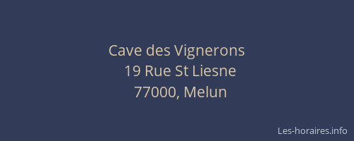 Cave des Vignerons
