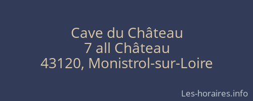 Cave du Château