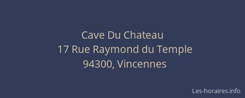 Cave Du Chateau