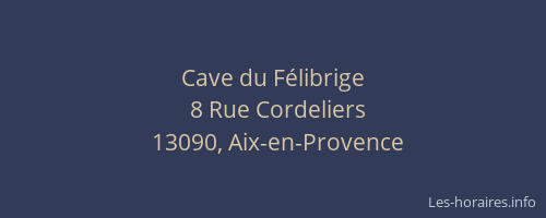 Cave du Félibrige