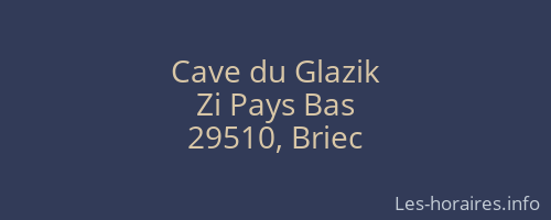 Cave du Glazik
