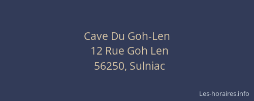 Cave Du Goh-Len