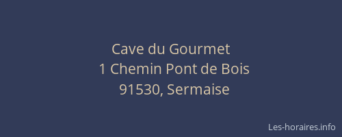 Cave du Gourmet