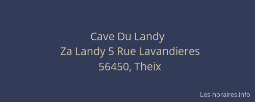 Cave Du Landy