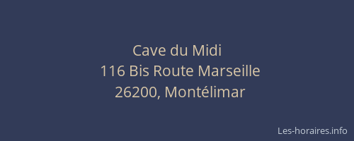 Cave du Midi