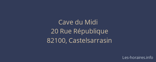 Cave du Midi