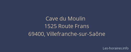 Cave du Moulin