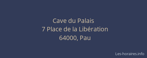 Cave du Palais