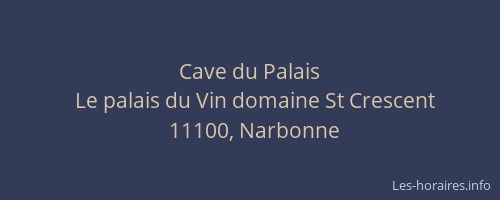 Cave du Palais