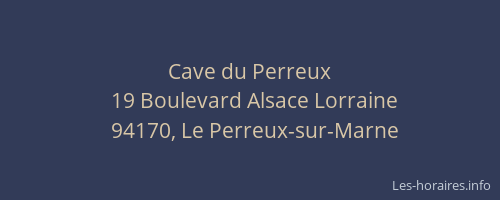 Cave du Perreux