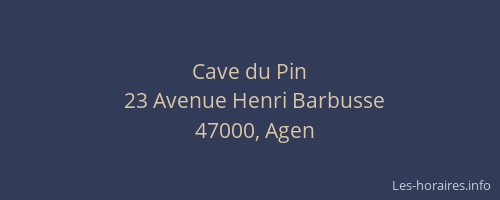 Cave du Pin