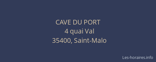 CAVE DU PORT