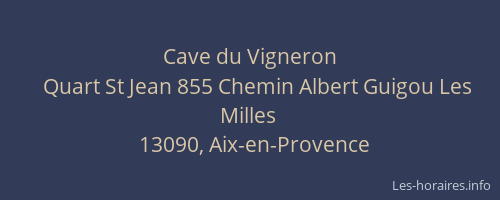 Cave du Vigneron