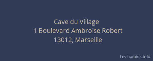 Cave du Village