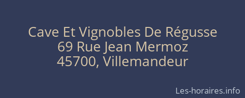Cave Et Vignobles De Régusse