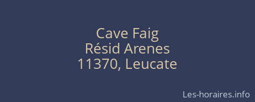 Cave Faig