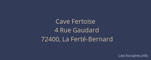Cave Fertoise