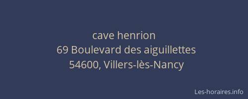 cave henrion