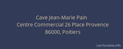 Cave Jean-Marie Pain