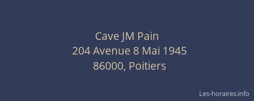 Cave JM Pain