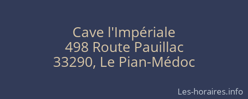Cave l'Impériale