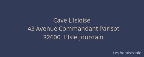 Cave L'Isloise