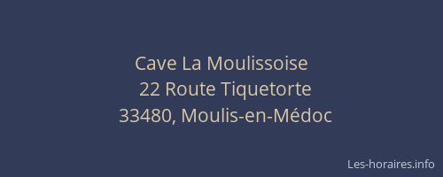 Cave La Moulissoise