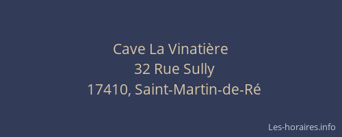 Cave La Vinati&egrave;re
