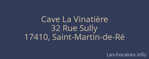 Cave La Vinatière