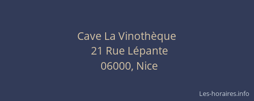 Cave La Vinothèque
