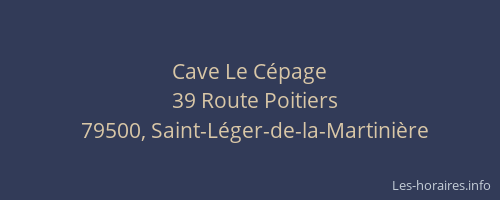 Cave Le Cépage