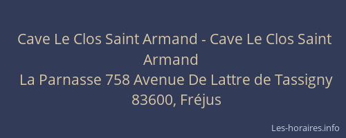 Cave Le Clos Saint Armand - Cave Le Clos Saint Armand