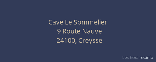 Cave Le Sommelier