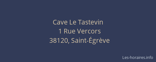 Cave Le Tastevin