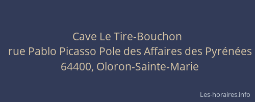 Cave Le Tire-Bouchon