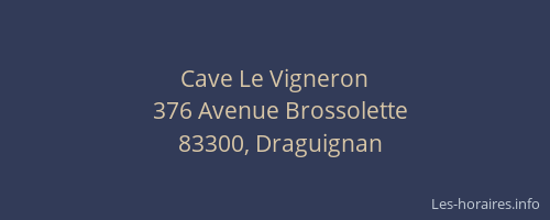 Cave Le Vigneron