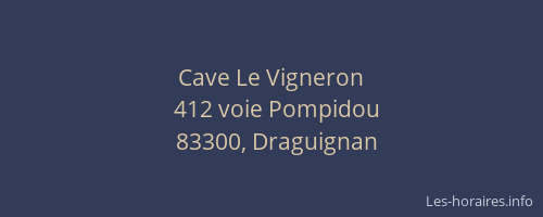 Cave Le Vigneron