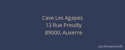 Cave Les Agapes