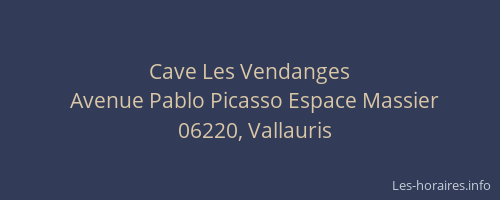 Cave Les Vendanges
